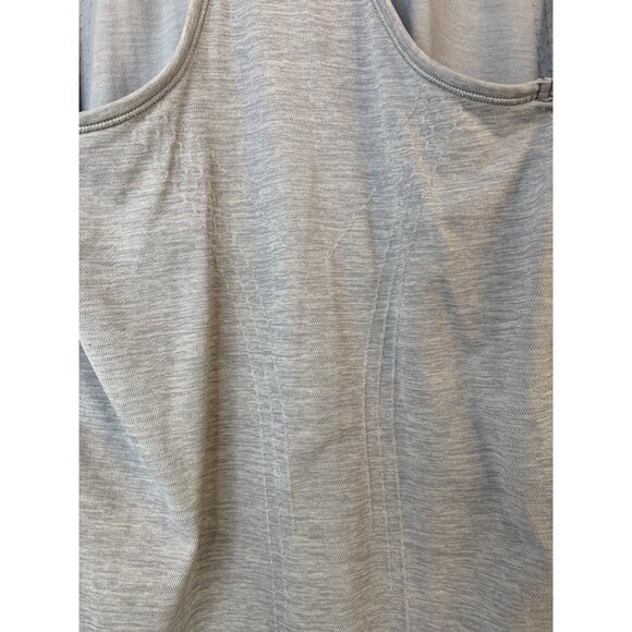 Maternity Athleta Tank Top Gray Ruched Sides Racerback Size L RC10151 EUC - Picture 4 of 7